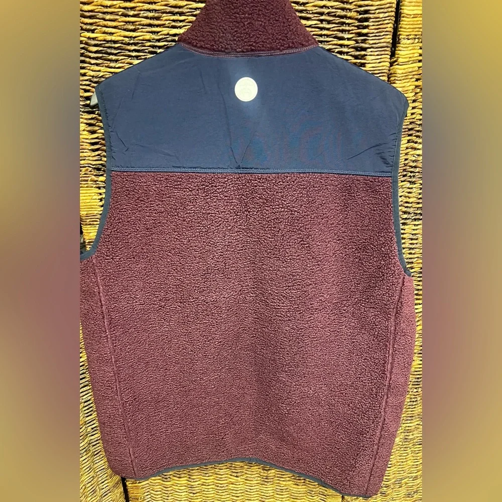 Brooks Brothers - Mens Two‎ tone Plum/Blue Full Zip Vest-Size:Large